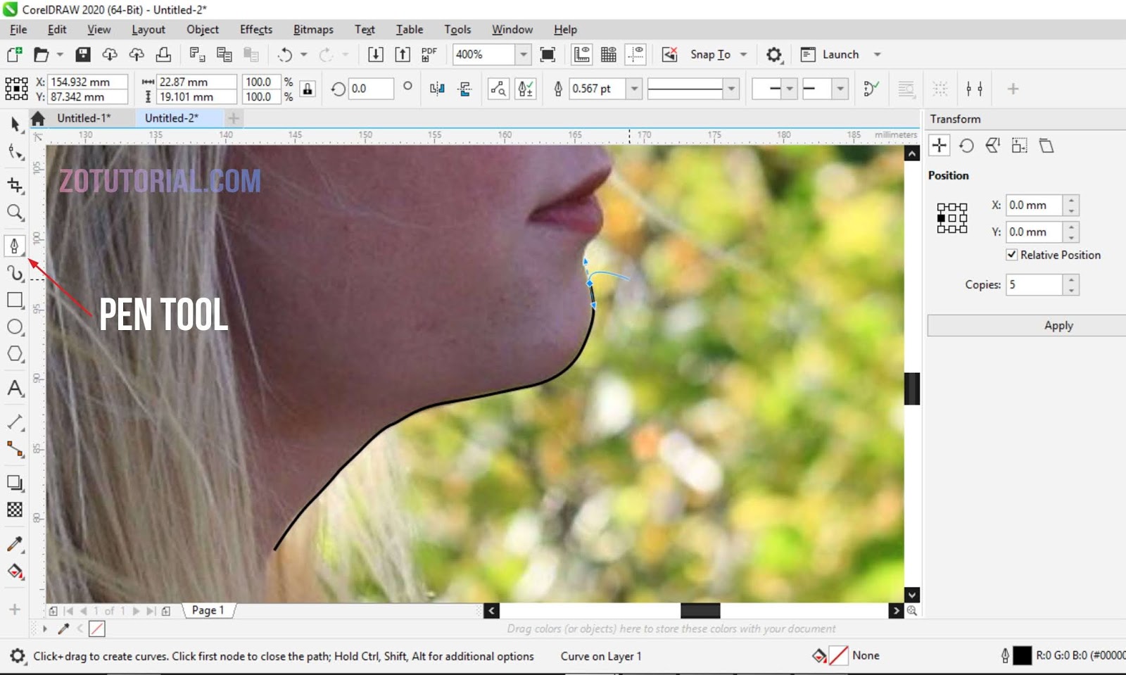 Detail Membuat Siluet Di Corel Nomer 51