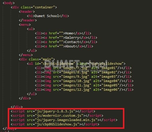 Detail Membuat Slide Gambar Di Html Nomer 51