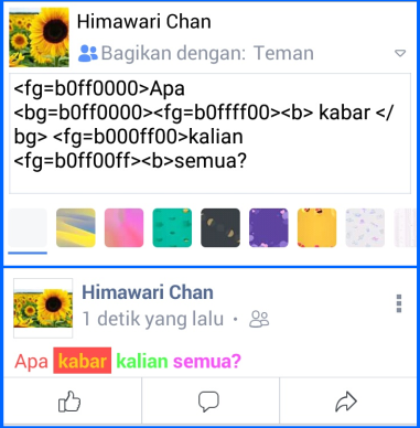 Detail Membuat Status Fb Berwarna Nomer 14