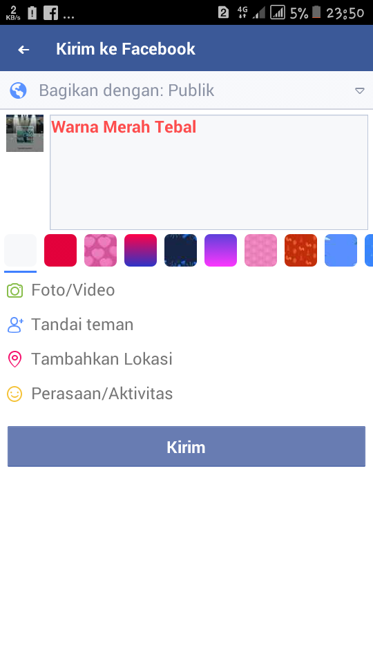 Detail Membuat Status Fb Berwarna Nomer 19
