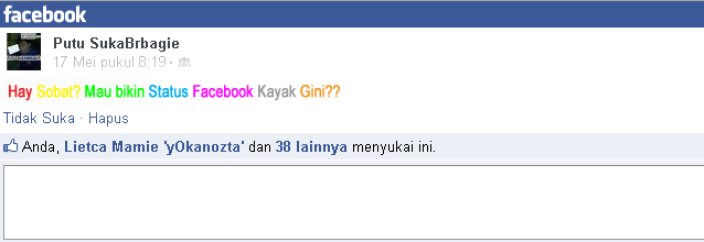 Detail Membuat Status Fb Berwarna Nomer 24