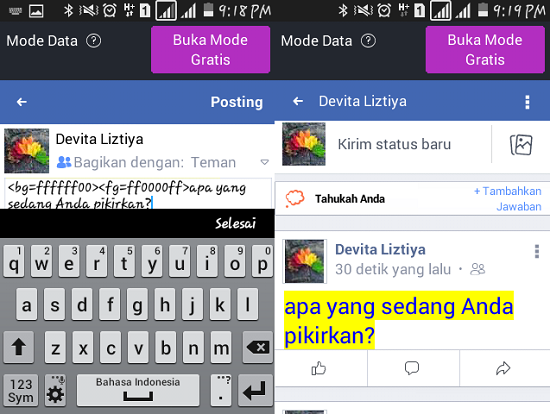 Detail Membuat Status Fb Berwarna Nomer 29