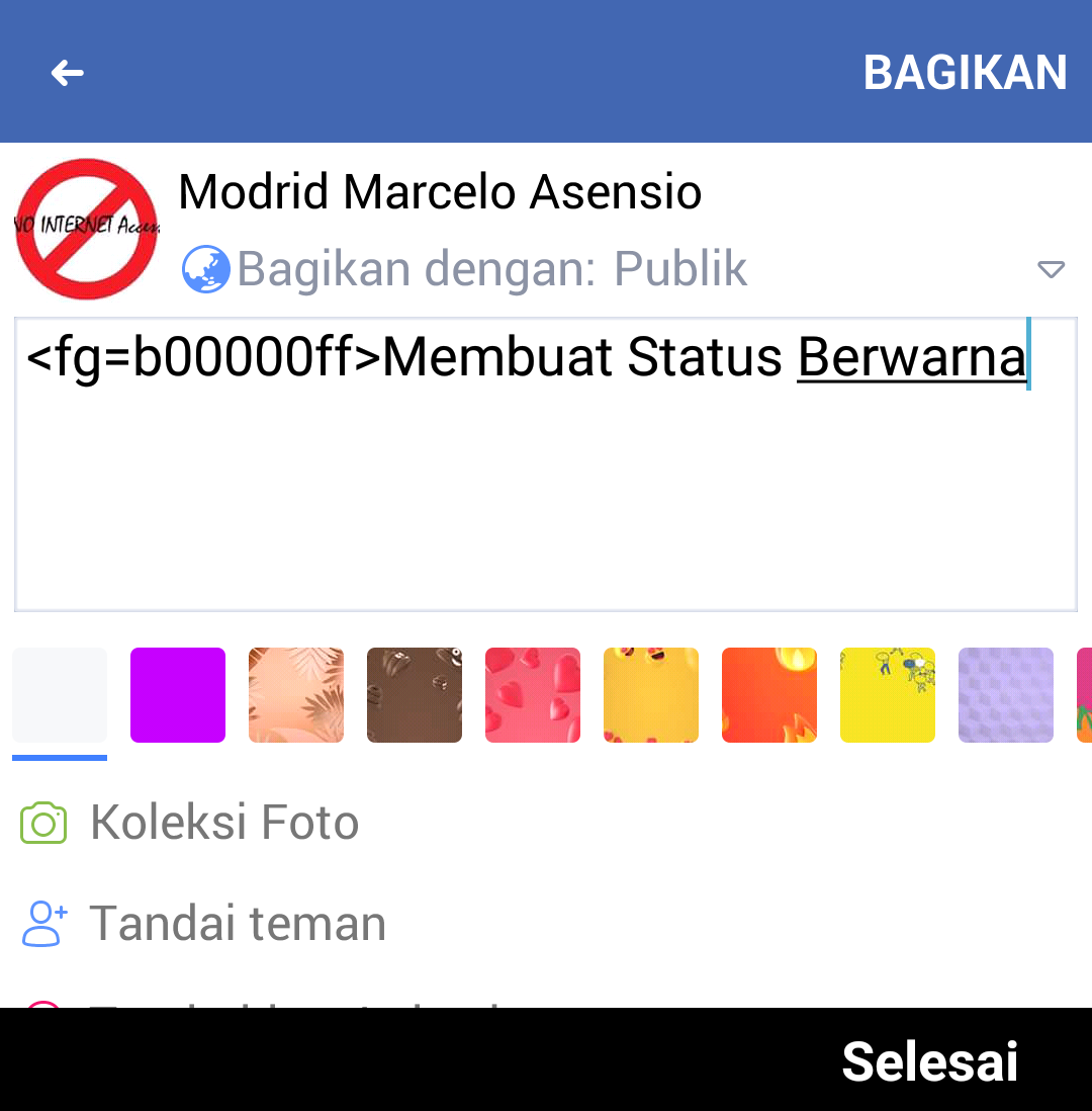 Detail Membuat Status Fb Berwarna Nomer 36