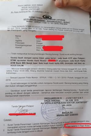 Detail Membuat Surat Kehilangan Atm Nomer 17