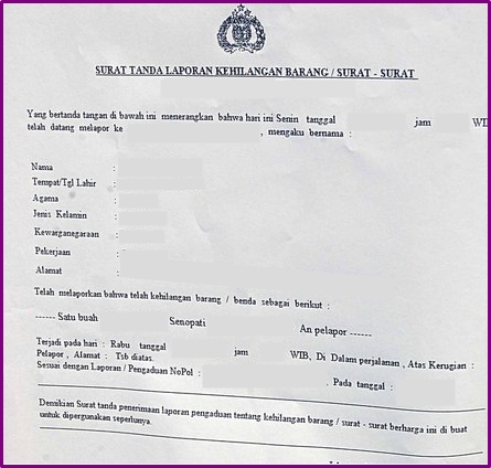 Detail Membuat Surat Kehilangan Atm Nomer 31