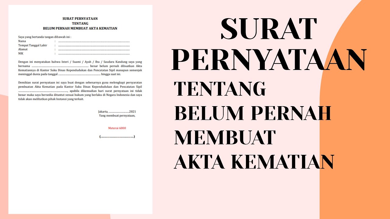 Detail Membuat Surat Kematian Nomer 28