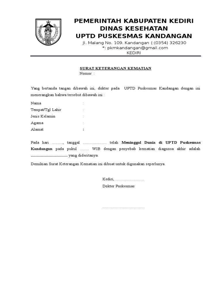 Detail Membuat Surat Kematian Nomer 33