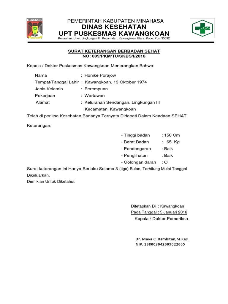 Detail Membuat Surat Kesehatan Nomer 15