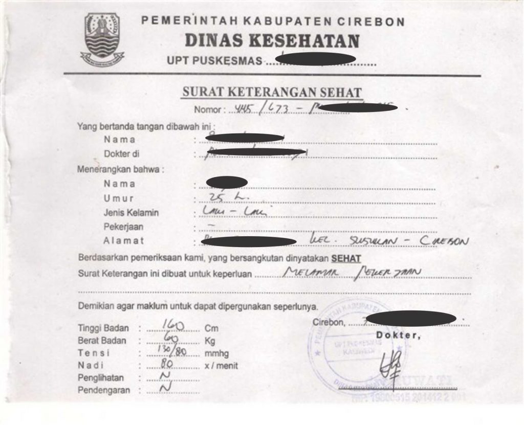 Detail Membuat Surat Kesehatan Nomer 21