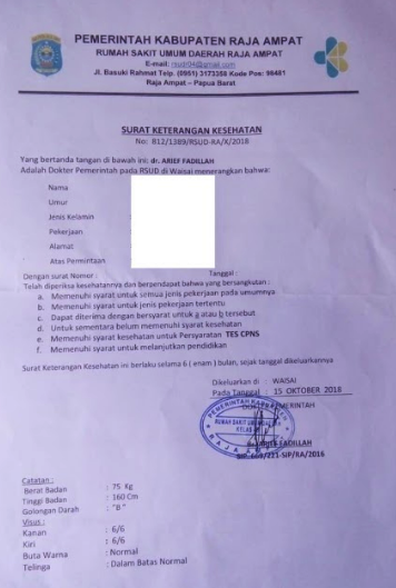 Detail Membuat Surat Kesehatan Nomer 8