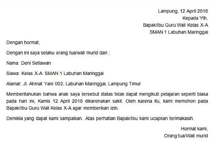 Detail Membuat Surat Sakit Nomer 16