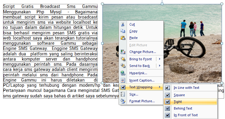 Detail Membuat Tulisan Di Samping Gambar Word Nomer 14