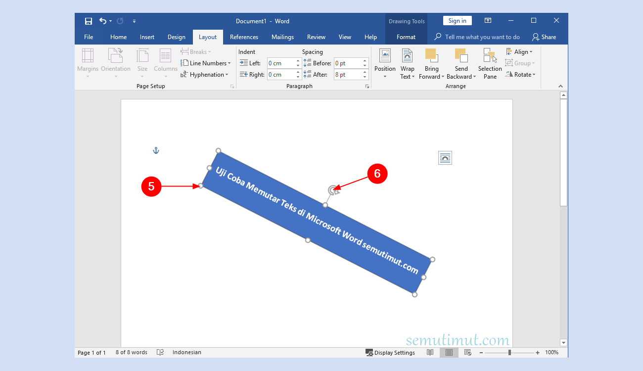 Detail Membuat Tulisan Di Samping Gambar Word Nomer 17