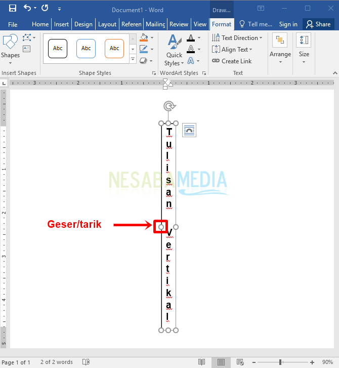 Detail Membuat Tulisan Di Samping Gambar Word Nomer 22