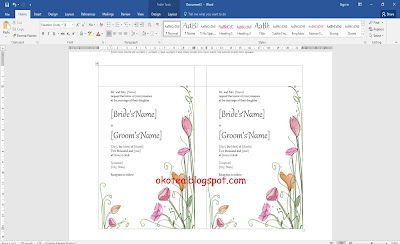 Detail Membuat Undangan Di Word Nomer 17
