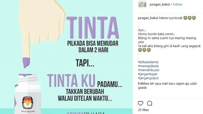 Detail Meme Lucu Pilkada 2018 Nomer 15