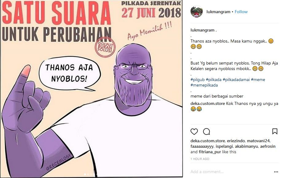 Detail Meme Lucu Pilkada 2018 Nomer 17