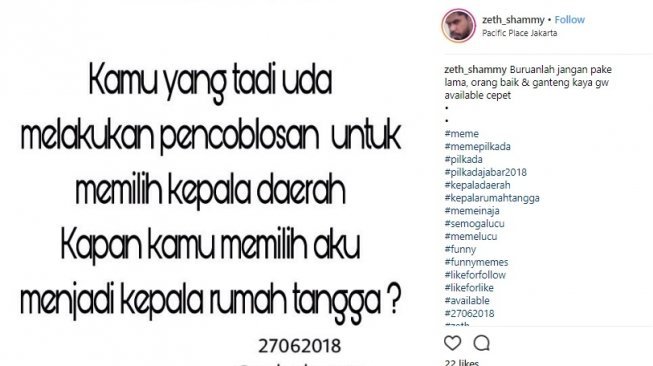 Detail Meme Lucu Pilkada 2018 Nomer 32