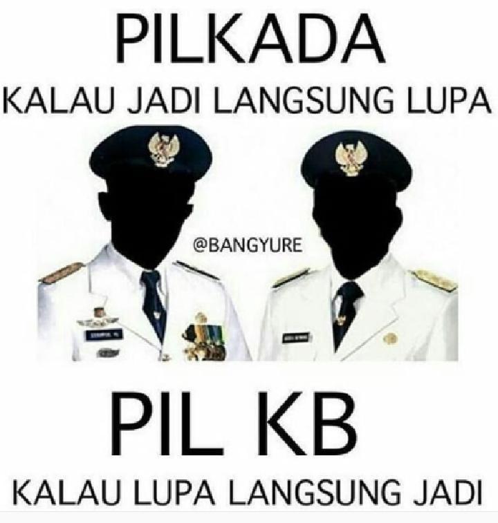 Detail Meme Lucu Pilkada 2018 Nomer 45