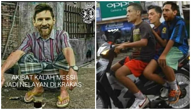 Detail Meme Lucu Ronaldo Vs Messi Nomer 12