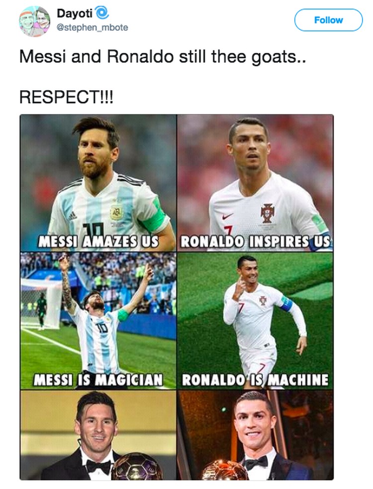 Detail Meme Lucu Ronaldo Vs Messi Nomer 3