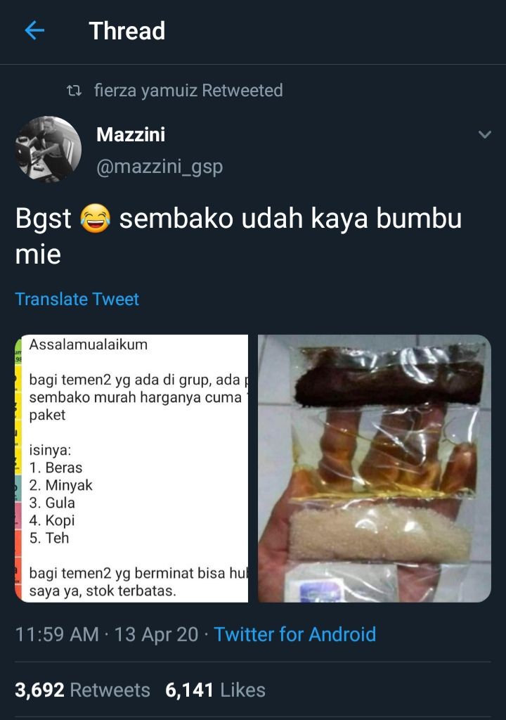 Detail Meme Lucu Sembako Nomer 4