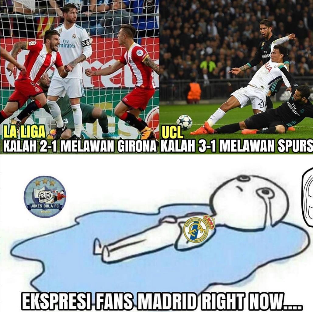 Detail Meme Madrid Kalah Dari Tottenham Nomer 2