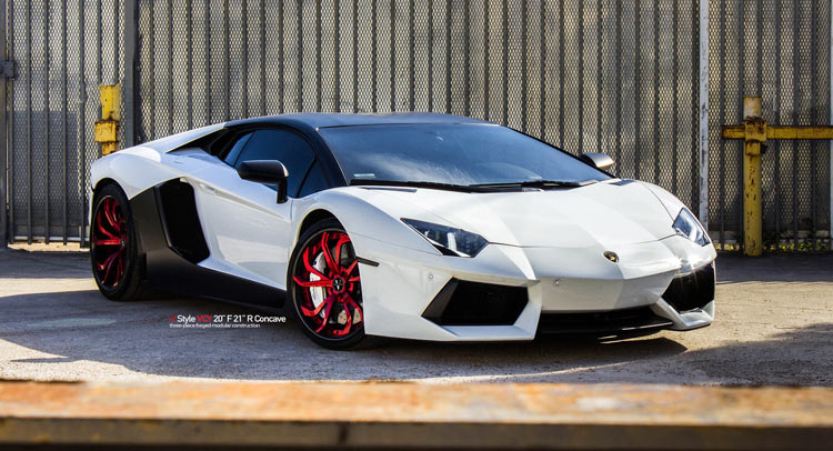 Detail Picture Of A Red Lamborghini Nomer 44