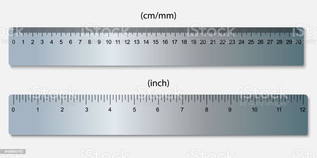 Detail Picture Of A Ruler With Cm And Inches Nomer 2
