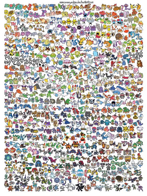 Detail Picture Of All Pokemon Nomer 4
