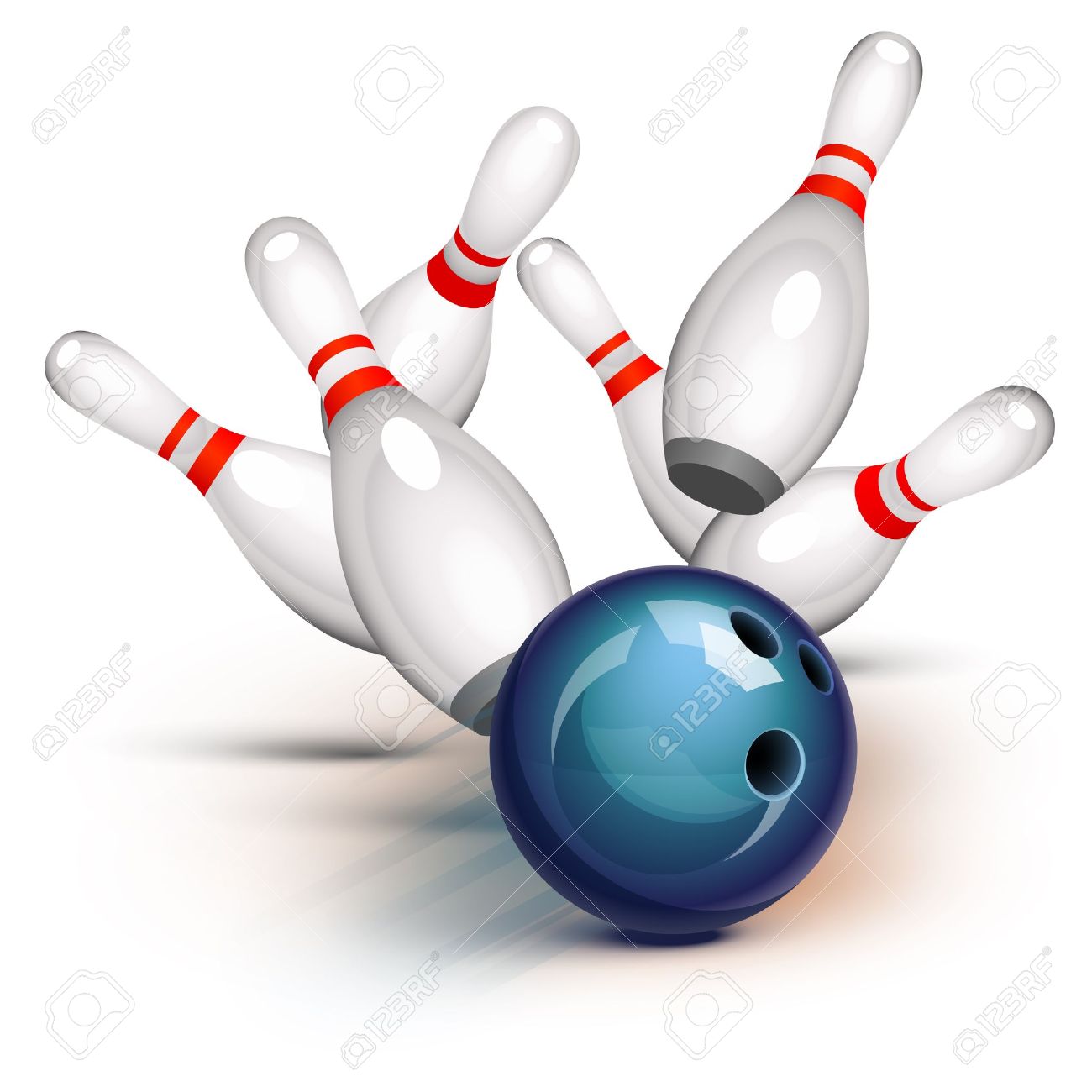Picture Of Bowling Ball And Pins - KibrisPDR