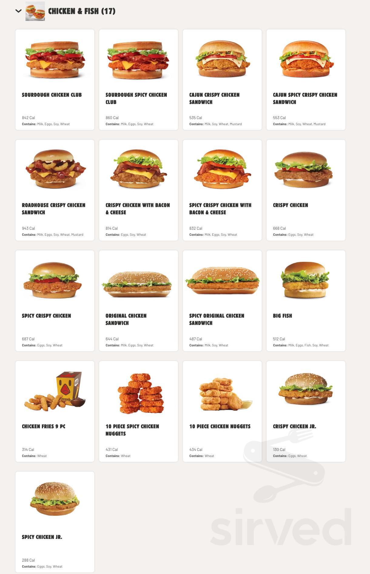 Detail Picture Of Burger King Menu Nomer 24