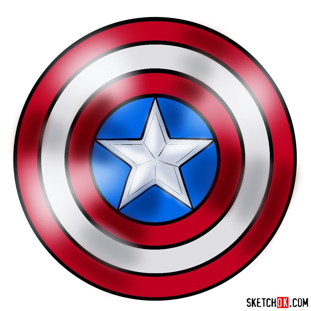 Detail Picture Of Captain America Shield Nomer 27