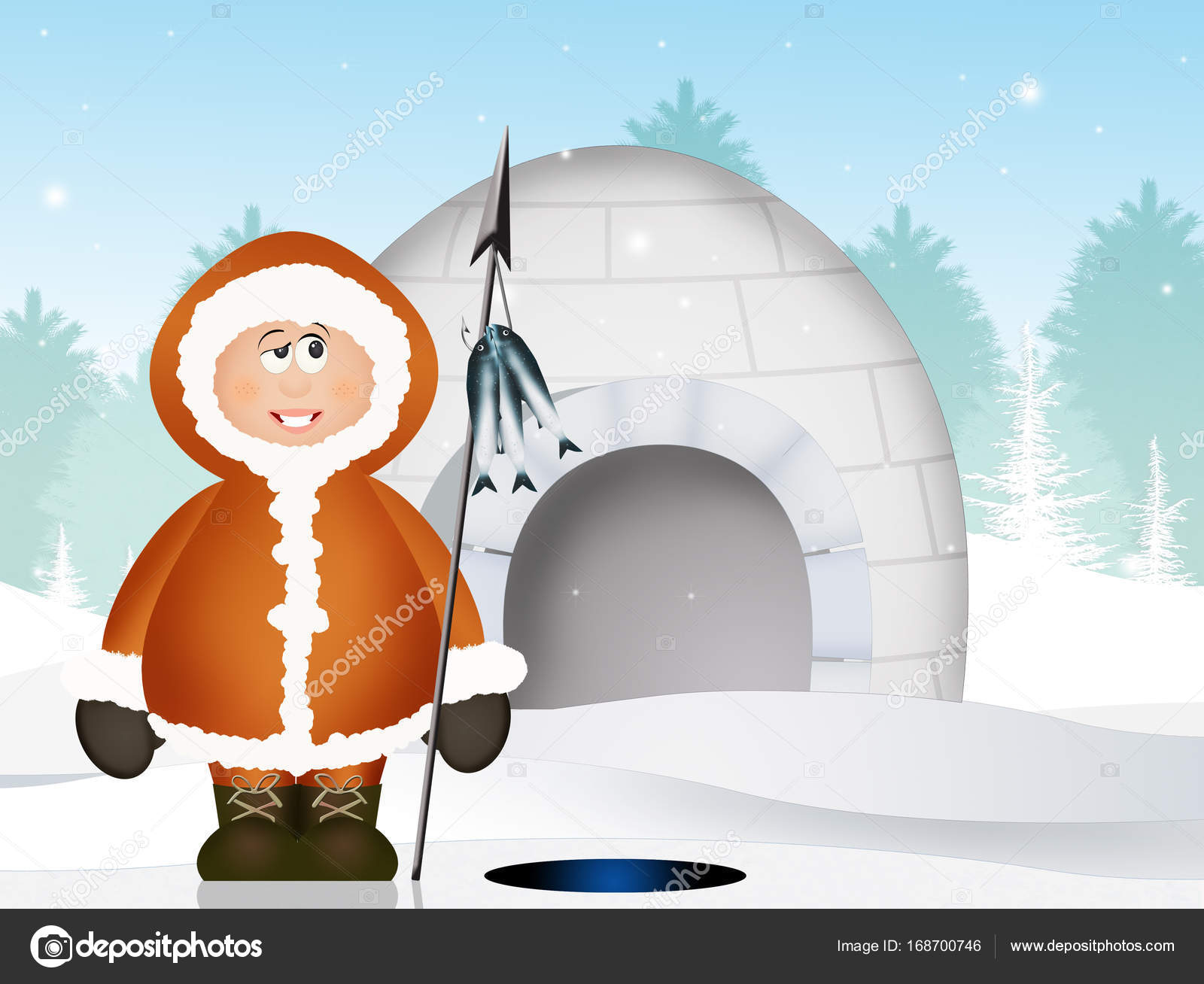 Detail Picture Of Eskimo And Igloo Nomer 24