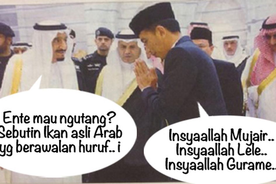 Meme Raja Salman Dan Jokowi - KibrisPDR