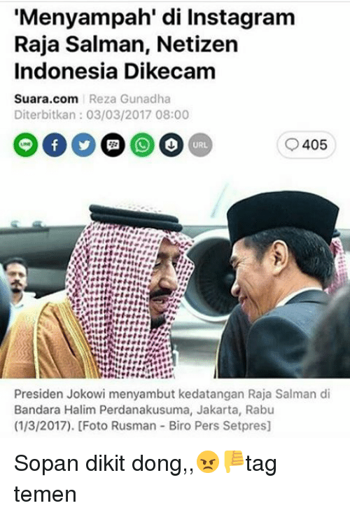 Detail Meme Raja Salman Dan Jokowi Nomer 22