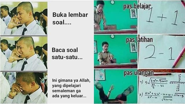 Meme Ujian Sekolah - KibrisPDR