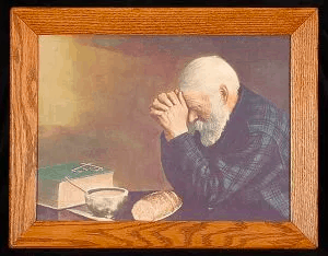 Detail Picture Of Man Praying Over Bread Nomer 19