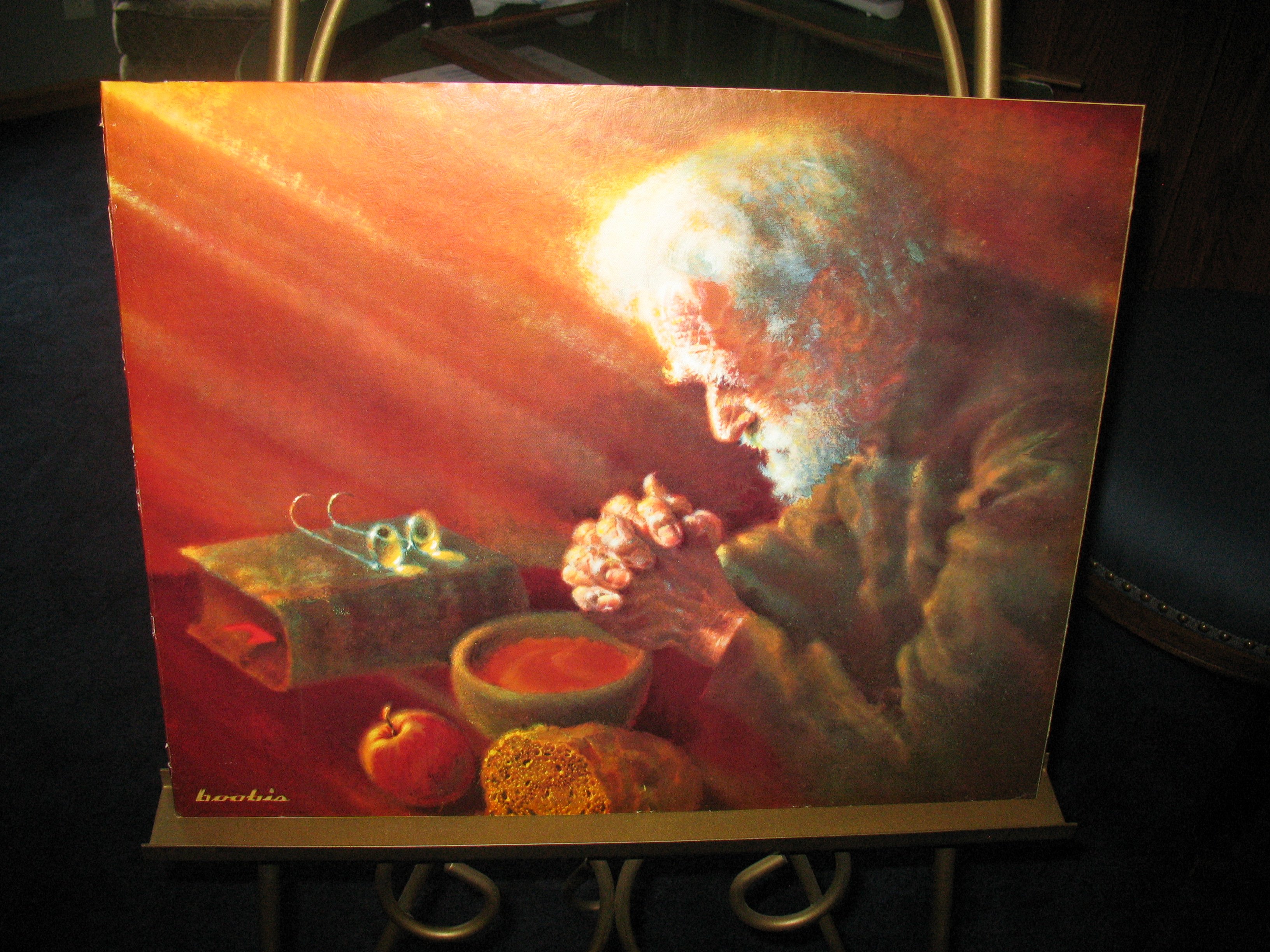 Detail Picture Of Man Praying Over Bread Nomer 48