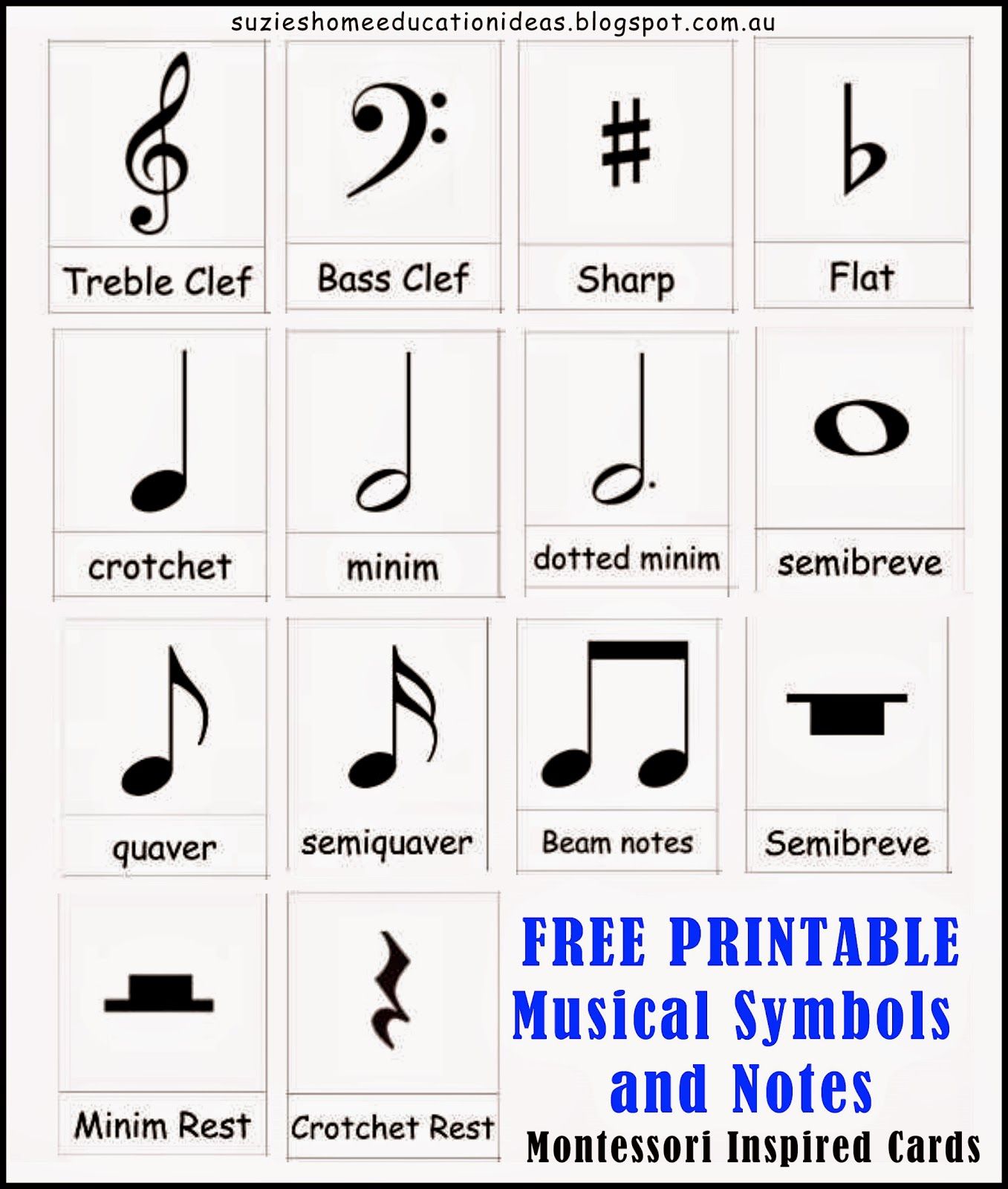 Detail Picture Of Music Notes And Symbols Nomer 12