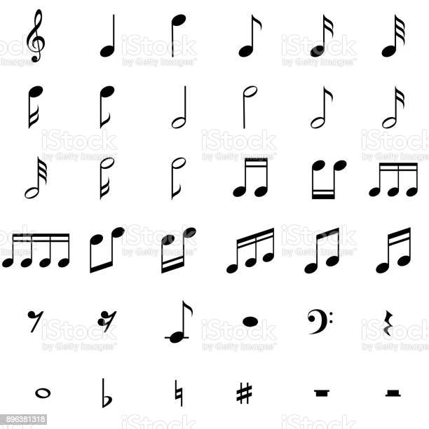 Detail Picture Of Music Notes And Symbols Nomer 13