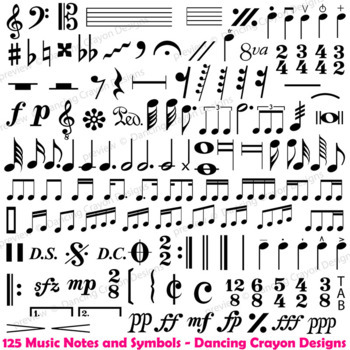 Detail Picture Of Music Notes And Symbols Nomer 38
