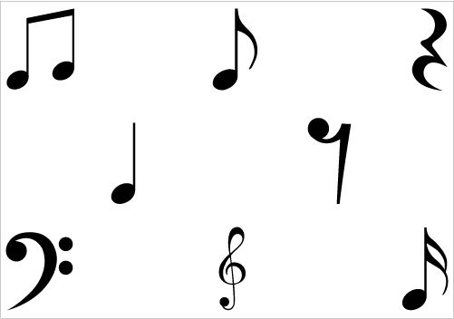 Detail Picture Of Music Notes And Symbols Nomer 49