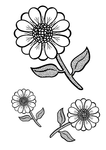 Detail Blumenmuster Einfach Nomer 6
