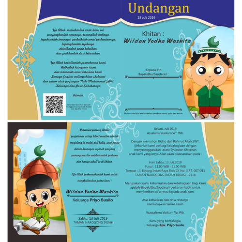 Detail Design Undangan Khitanan Nomer 31