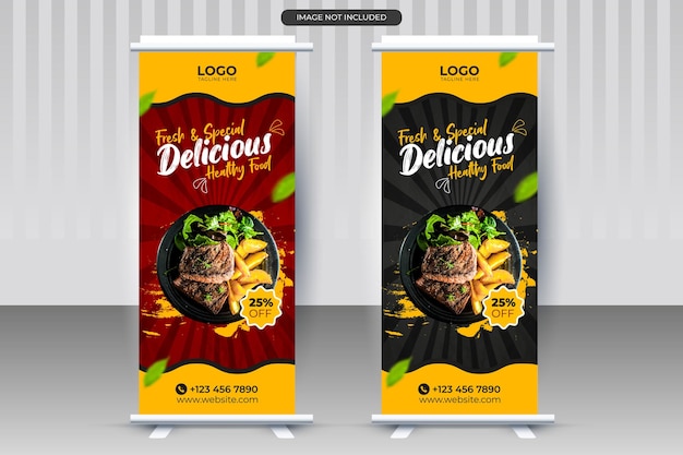 Detail Design X Banner Makanan Nomer 11