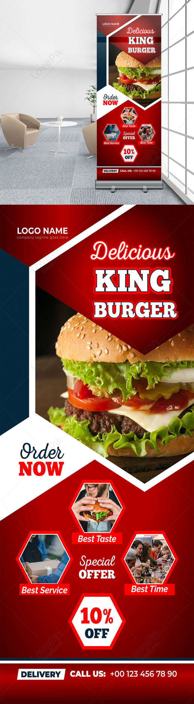 Detail Design X Banner Makanan Nomer 13