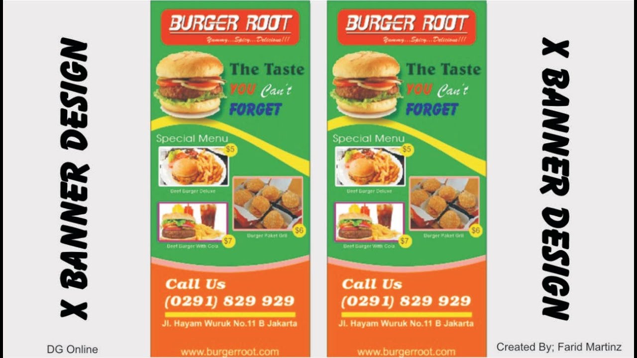 Detail Design X Banner Makanan Nomer 16