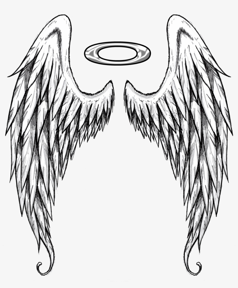 Detail Detailed Angel Wings Drawing Nomer 18