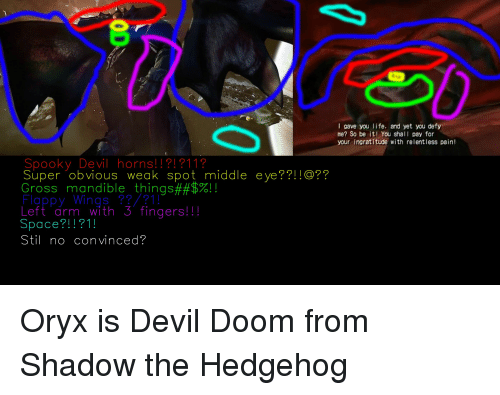 Detail Devil Doom Shadow The Hedgehog Nomer 49